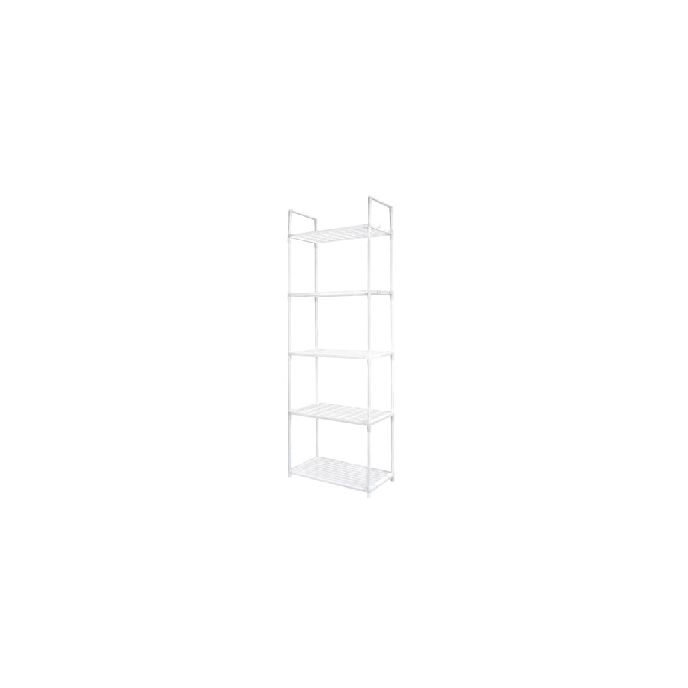Evergoods Freestanding MultiâTier Utility Storage Rack, Metal & Plastic Organizer Shelf For Kitchen, Bathroom, Living Room, Microwave, Books & Small 648564697863