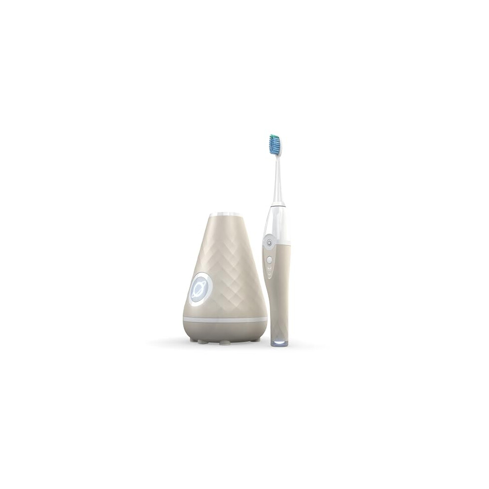 Tao Clean Uv Sanitizing Sonic Toothbrush And Cleaning Station, Electric Toothbrush, Dual Speed Setting, Sandstone