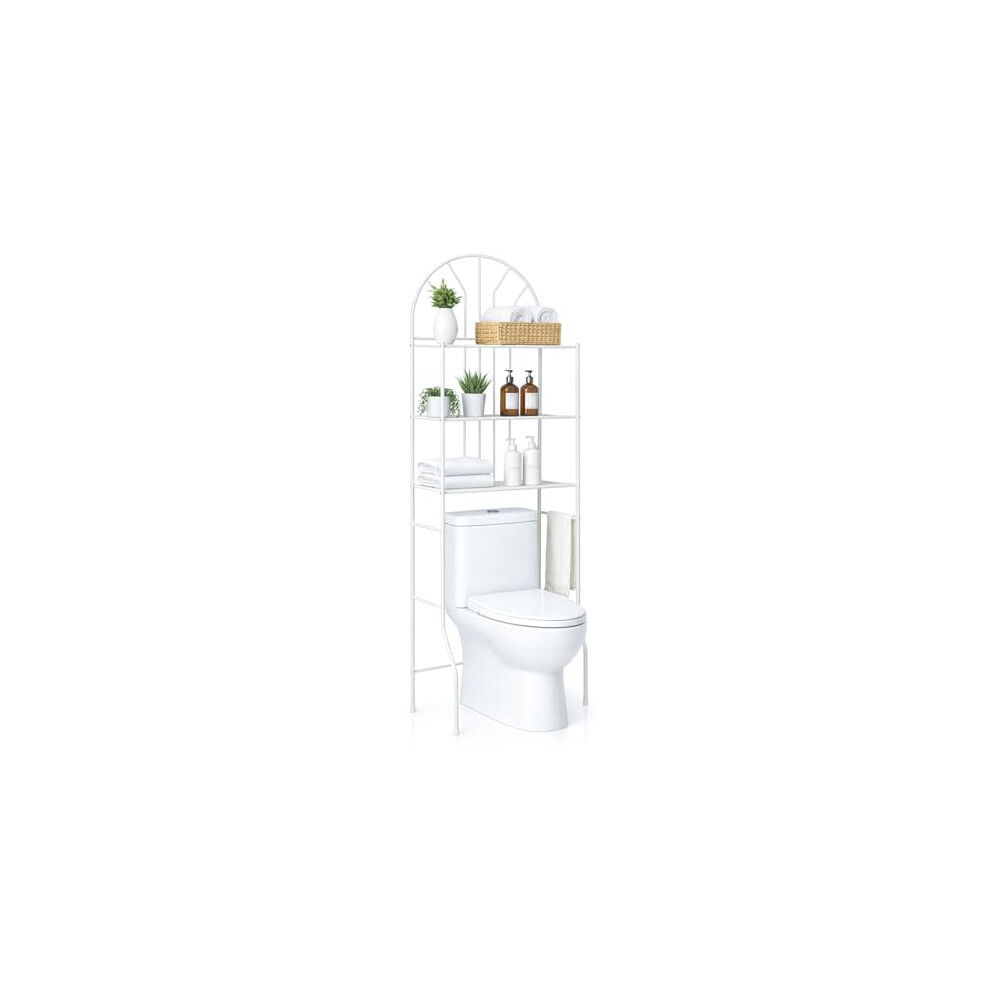 Evergoods 3-Tier Heavy Duty Toilet & Bathroom Storage Shelf Â Large Freestanding Metal Organizer, Space-Saving Rack For Towels, Toiletries, And 648564704707