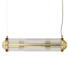 GRAND REX Glass and Gold Metal Chandelier