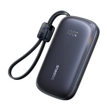 Externe Batterie - BASEUS - EnerFill FC21 QPow3 Ultra - 10 000 mAh - 22,5 W - Abnehmbares 2-in-1-Kabel
