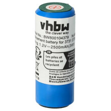 vhbw Battery Compatible with Braun Oral-B Oxyjet, Precision Clean, 3D White, Precision Cleaner Electric Toothbrush (2500mAh, 1.2V, NiMH)