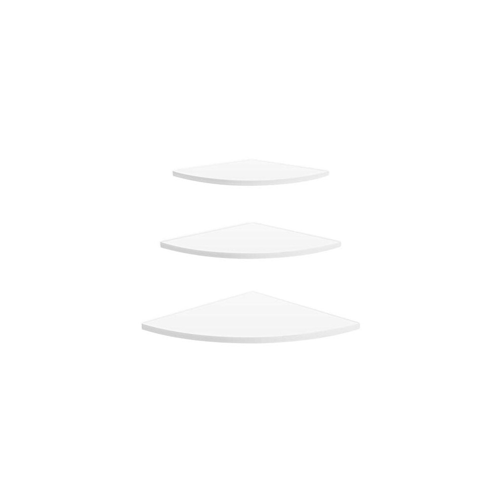 Fydun Corner Shelf Floating Floating Shelves 3Pcs Floating Corner Shelf Wall Mounted Storage Rack Bookshelves Corner Wall Shelves Home Furniture 739904675174