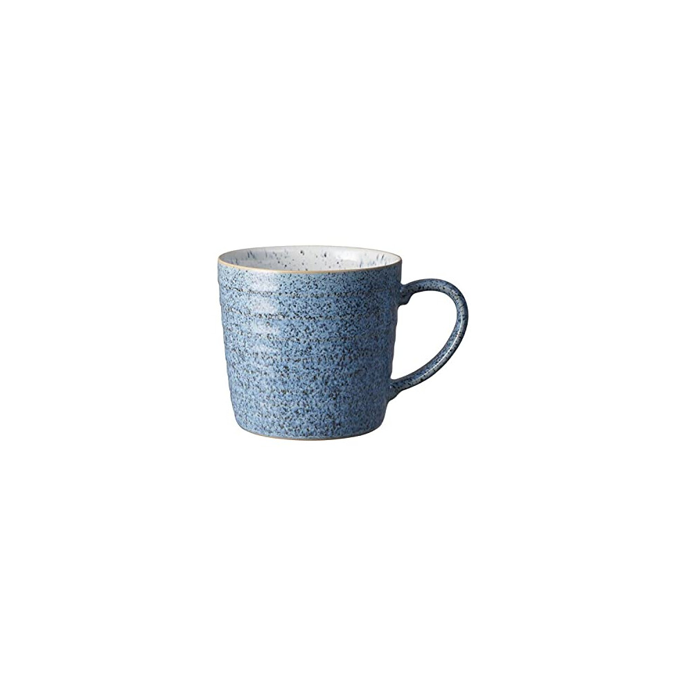 Denby Studio Flint/Chalk Ridged Mug 400Ml. Blue