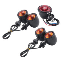 5 St/Set Motorcykel Blinkers Bakljus Bromsstopplampa för Cafe Racer Bobber Chopper