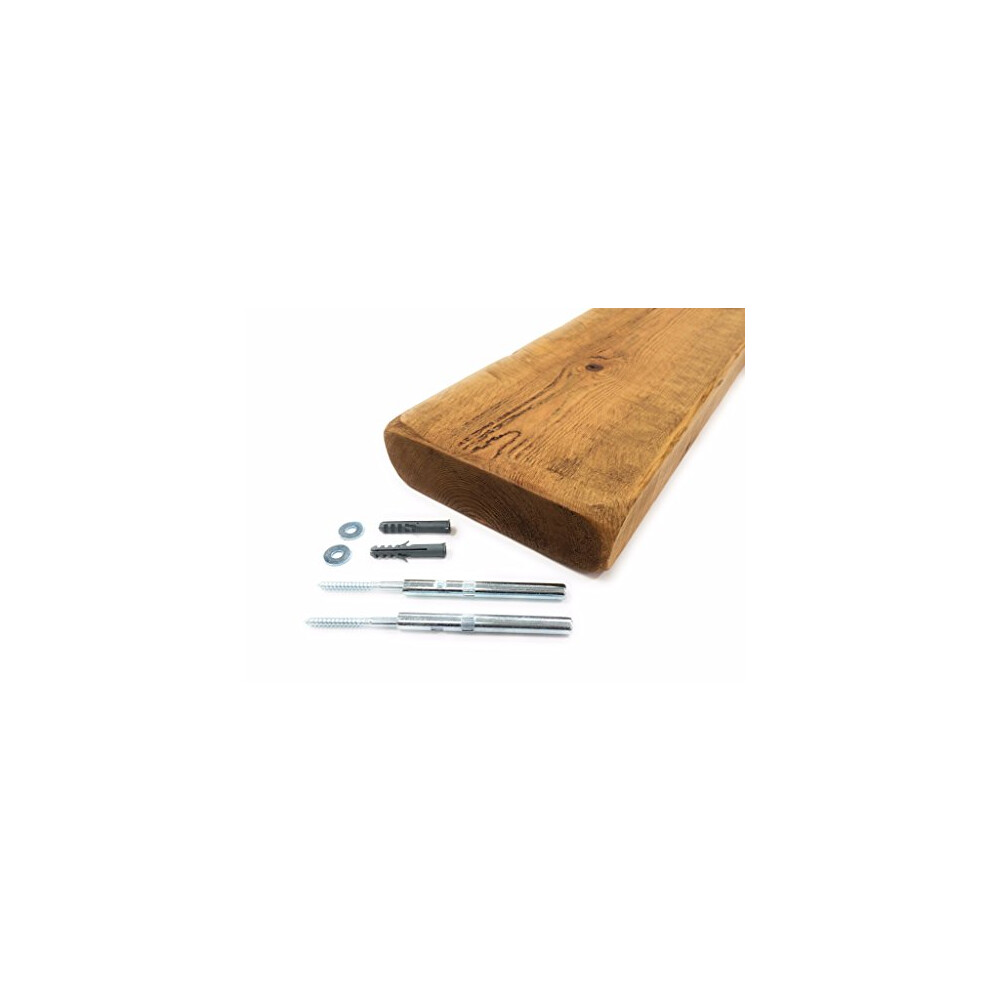 English Oak Colour Floating Shelf Reclaimed Rustic Style 1X100cm 3357848335427