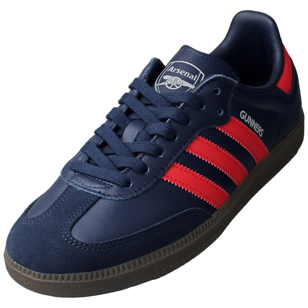 Adidas (10) Samba Arsenal Licensed Unisex Fashion Trainers In Indigo Blue
