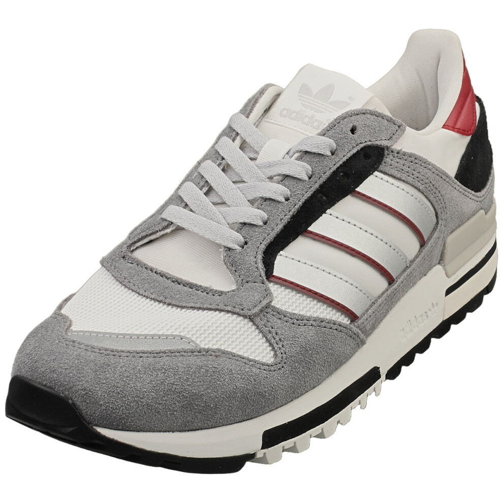 Adidas Zx 600 Mens Fashion Trainers In Grey Silver - 7.5 Uk Silver,Grey