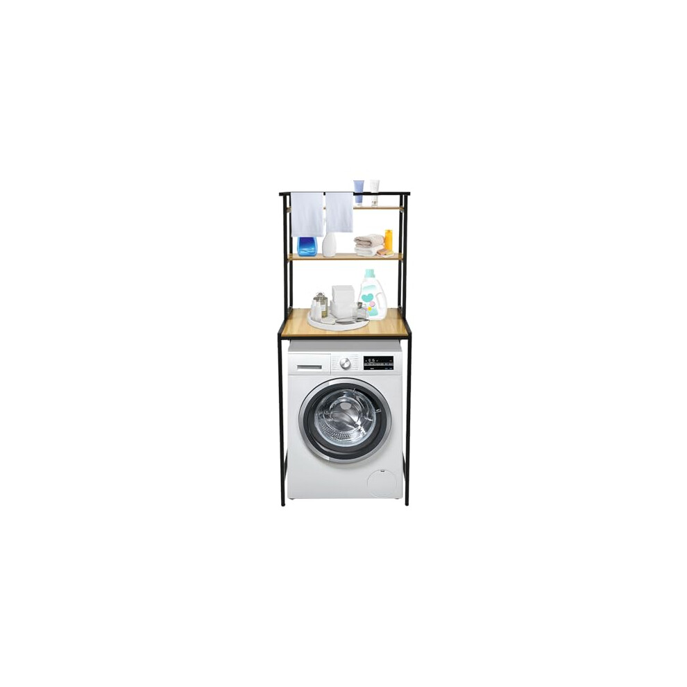 Washer And Dryer Organiser Three Bathroom Space Saving Organisers Above Toilet Sturdy Durable Load-Bearing Capacity Aesthetically Pleasing Easy To 761099807658