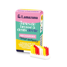 LAMAZUNA 3 x REFILLED Toothbrush Heads for Children