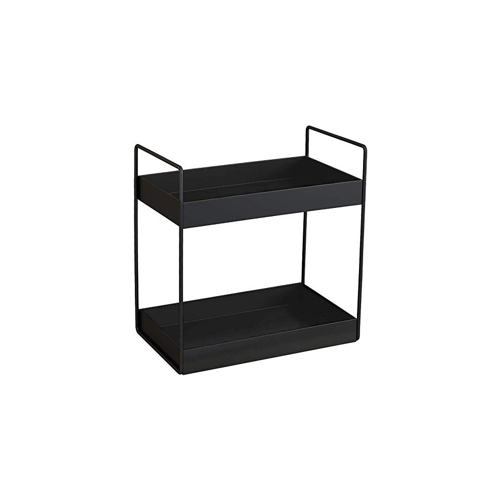 Xingdoz 2 Tier Kitchen Spice Rack Standing Shelves Shower Shelf Storage Bathroom Worktop Under Cabinet Shelf Organiser Vanity Tray Cosmetic & Makeup 602716021043