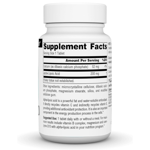 Source Naturals Alpha Lipoic Acid 200mg Tablets - 60 Count 1