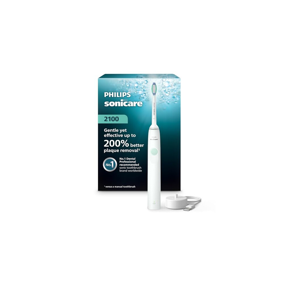 Philips Sonicare 2100 Power Toothbrush, Rechargeable Electric Toothbrush, White Mint, Hx3661/04