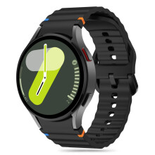 Cinturino sportivo in silicone Tech-Protect per Galaxy Watch 4/5/5 Pro/6/7/Fe - Nero