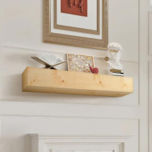 VEVOR Fireplace Mantel, 72" x 8" x 5", 50 lbs Weight Capacity, Natural Wood Mantel for Over Fireplace, Wall Mounted Floating Farmhouse Shelf,