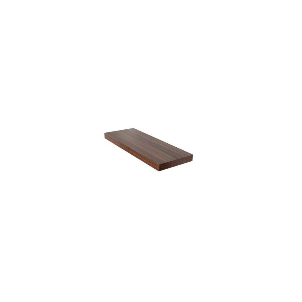 Optimal Products Hudson High Gloss Floating Shelve Shelf Shelves Display Unit Wall Mounted Storage (Walnut, 900 X 235 X 38 Mm) 5060523977222