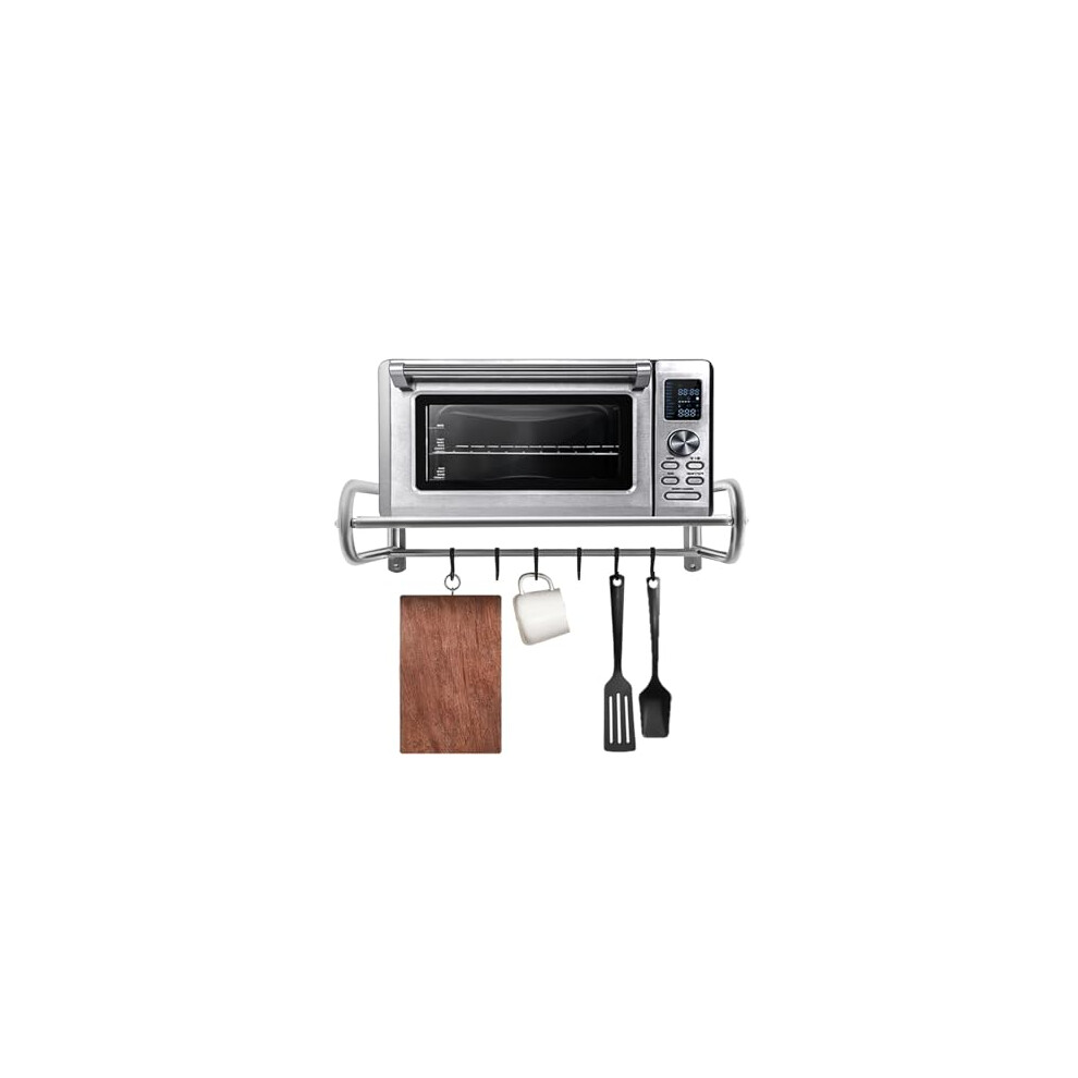 Wall Mount Microwave Oven Shelf, Floating Shelves Stainless Steel Wall Shelf, Heavy Duty Commercial Household Grade Walls Mount Microwave Oven Shelfs 751591623924