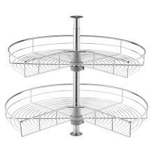 VEVOR Organizer Angolare Cromato Rovesciato 28", 2 Livelli Regolabili, Acciaio Carbonio