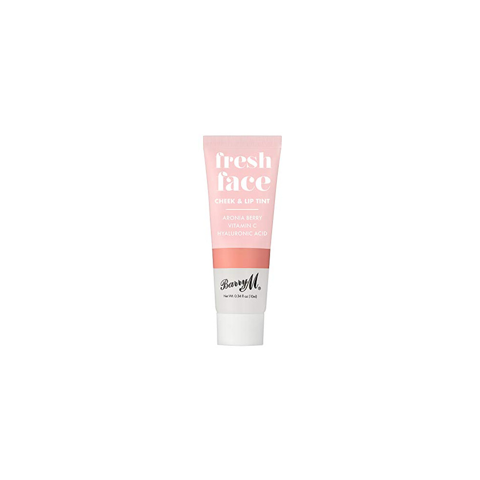 Barry M Peach Cosmetics Fresh Face Cheek And Lip Tint, Radiant Dewy Skin With Blendable Formula, Shade Glow