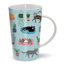 Otterhouse Gift The Riverbank Mug - Cat & Plants