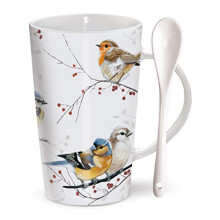 Otter House Chocolatte Mug - Winter Birds