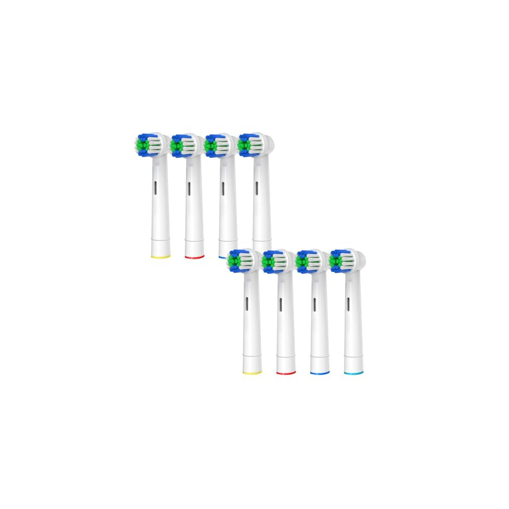 Evapure Oral B Braun Compatible Toothbrush Replacement Head Pack Of 8, Compatible With Most Electric Oral B Replacement Heads Refills For Precision