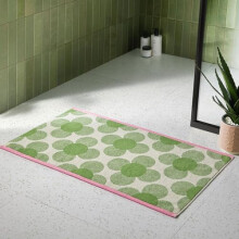 Retro Bath Mat by Orla Kiely in Retro Flower, Clover