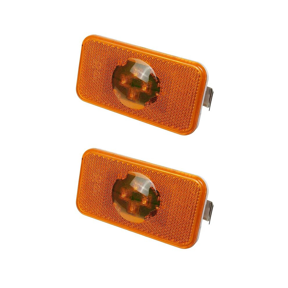 2X 24V Car Truck Led Side Indicator Lamp 4 Led For Trucks Fm/Fh Light/Amber 4712138796675