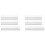 100Pcs  Tee Double Layer Plastic  Tee Soft Low Resistance    Training Tool White 1
