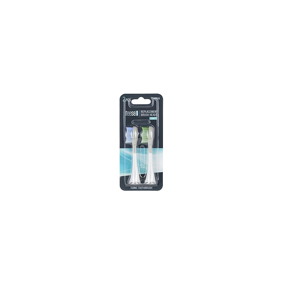 Teesa Sonic Toothbrush Heads Soft Pack Of 2