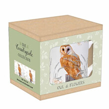 Otter House Gift Owl & Flowers - Tarka Mug