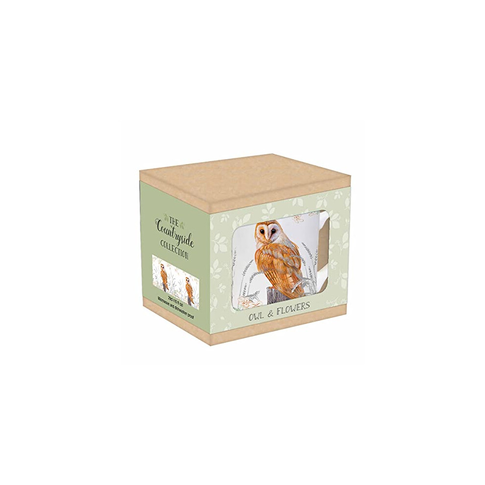 Otter House Gift Owl & Flowers - Tarka Mug