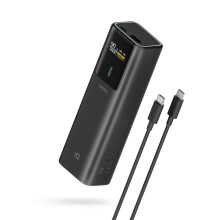 Varavirtalähde Cuktech CKPB100PGLBL 150W 10000mAh USB-C USB-A - musta