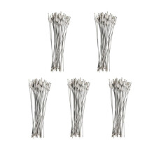 150Pcs Stainless Steel Screw Locking Wire Keychain Cable Key Rings Outdoor Accessory