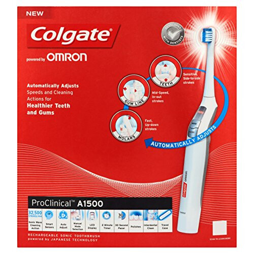 Colgate Colgate A1500 ProClinical Rechargeable Electric Toothbrush - White