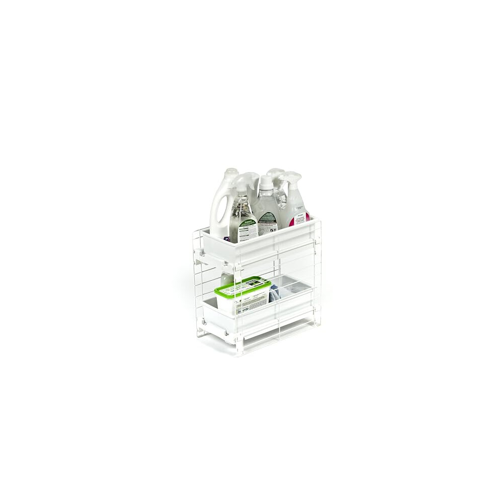 Iris Ohyama, Modular Shelf, Under Sink, 2 Sliding And Removable Drawers, Non-Slip Feet, 22.5 X 39.5 X 39.5 Cm, Kitchen - Slide Tray Rack Slide Tray 8716382202599