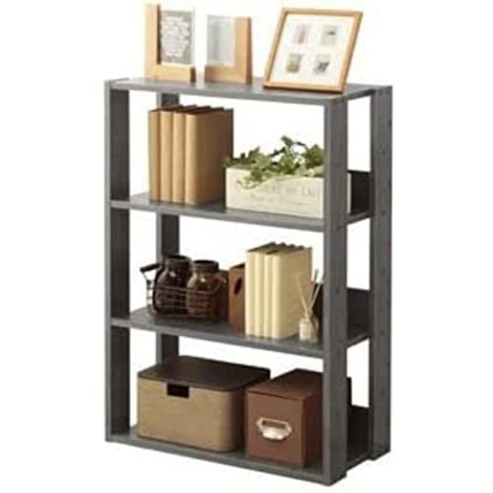 Iris Ohyama, 3-Tier Wooden Storage/Side Furniture/Storage Cabinet/Open Wood Rack/Shelf Display, Adjustable Shelf, Simple Design, Office, Living Room - 8716382207280
