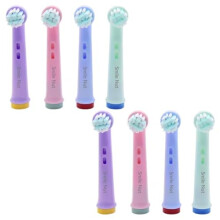 Smile Nut Kids Electric Toothbrush Replacement Heads, 8 Pack, Compatible with Oral B Children's Electric Toothbrushes