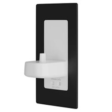 ProofVision Black Metal In-Wall Electric Toothbrush Charger and Shaver Combo - PV12P-B-FR