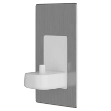 ProofVision Brushed Steel In-Wall Electric Toothbrush Charger - PV10P-BS-FR
