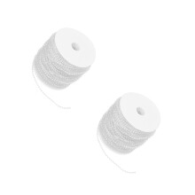 2Rolls Elegant Faux Pearl Beads Garland for Floral Centerpieces DIY