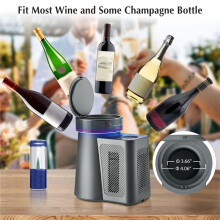 2X Elektrisk Vinkylare, 34F-68F Temperaturkontroll Bärbar Enflaska Kylare för Rött/Vitt Vin, Champagne USA-Kontakt