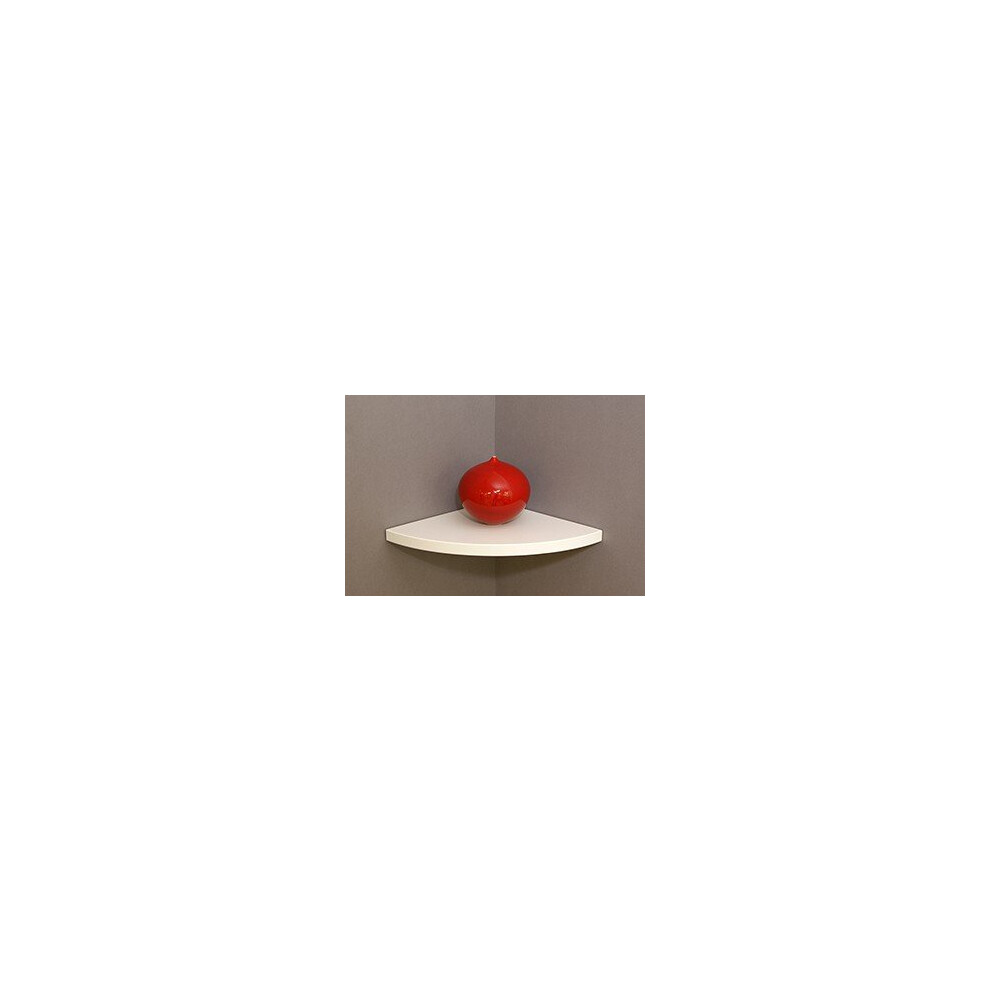 Mastershelf White Corner Floating Shelf 300X300x22mm 7416045960026