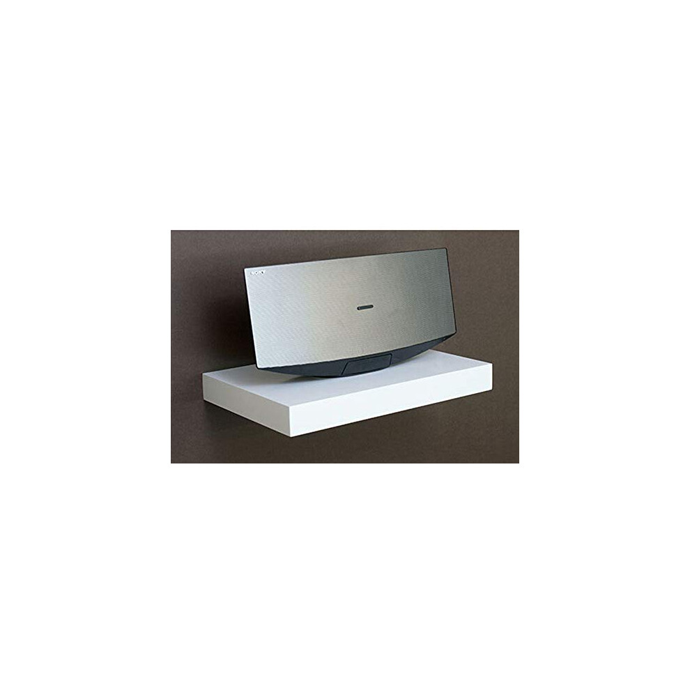 Mastershelf White Media Floating Shelf Kit 450X300x50mm 7416045955503