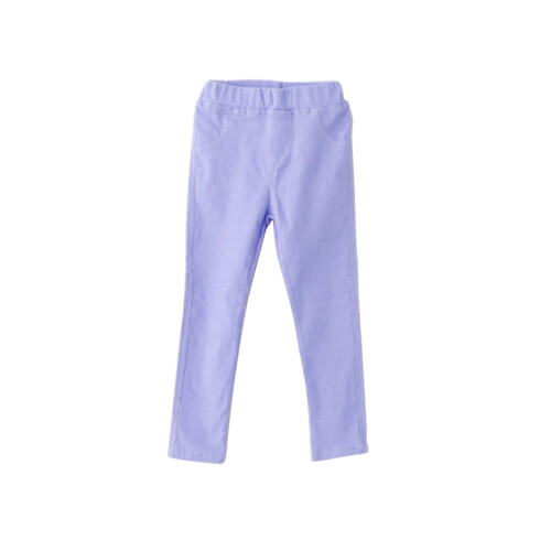3Pantalons Violets Leggings Slim Taille Élastique Confortables