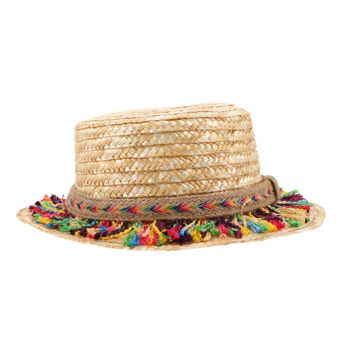 1Chapeau Large Couleur Kaki Pour Accessoires Plage
