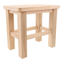 1Tabouret Bois Rustique Beige Pour Plante Intérieur Pieds Solides
