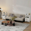 3-Drawer Multi-layer Wooden Nightstand LED Bedside Side Table with 2AC 2USB Charging Socket UK Plug White 6