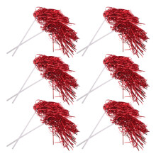 12Stk Rote Pompons Pet Für Sportliche Cheerleader