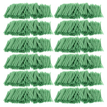 12Rouleaux Laine Prédécoupée Verte Pour Kit Crochet Tapis Tapisseries
